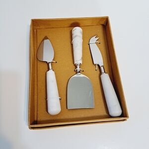 Blanc Marble Cheese Knives Set of‎ 3